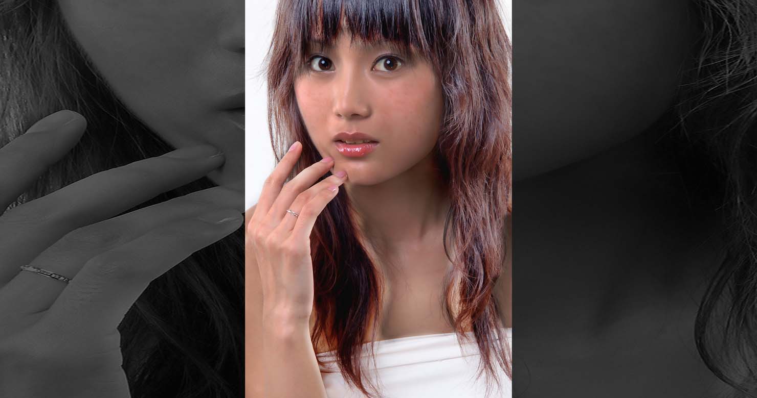 Unedited original photograph before retouching